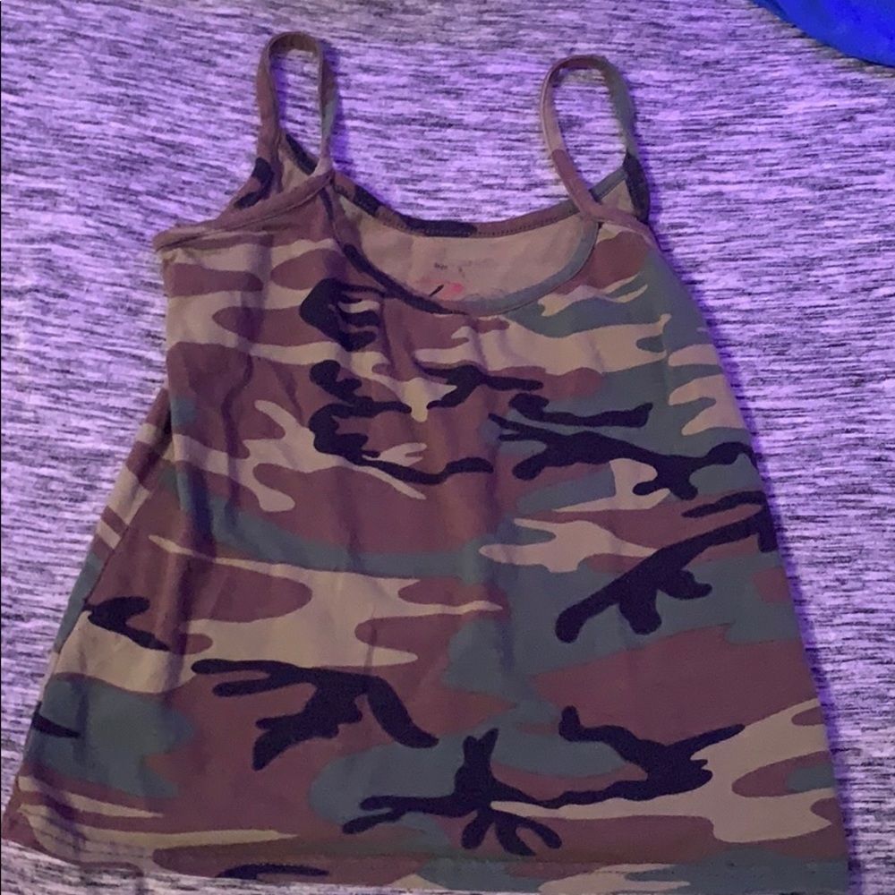 Army green tank top